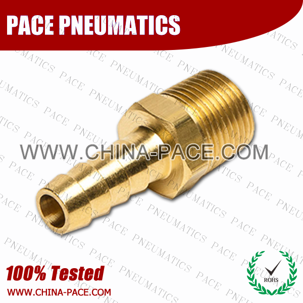 Male Adapter Hose Barb Fittings, Brass Hose Fittings, Brass Hose Splicer, Brass Hose Barb Pipe Threaded Fittings, Pneumatic Fittings, Brass Air Fittings